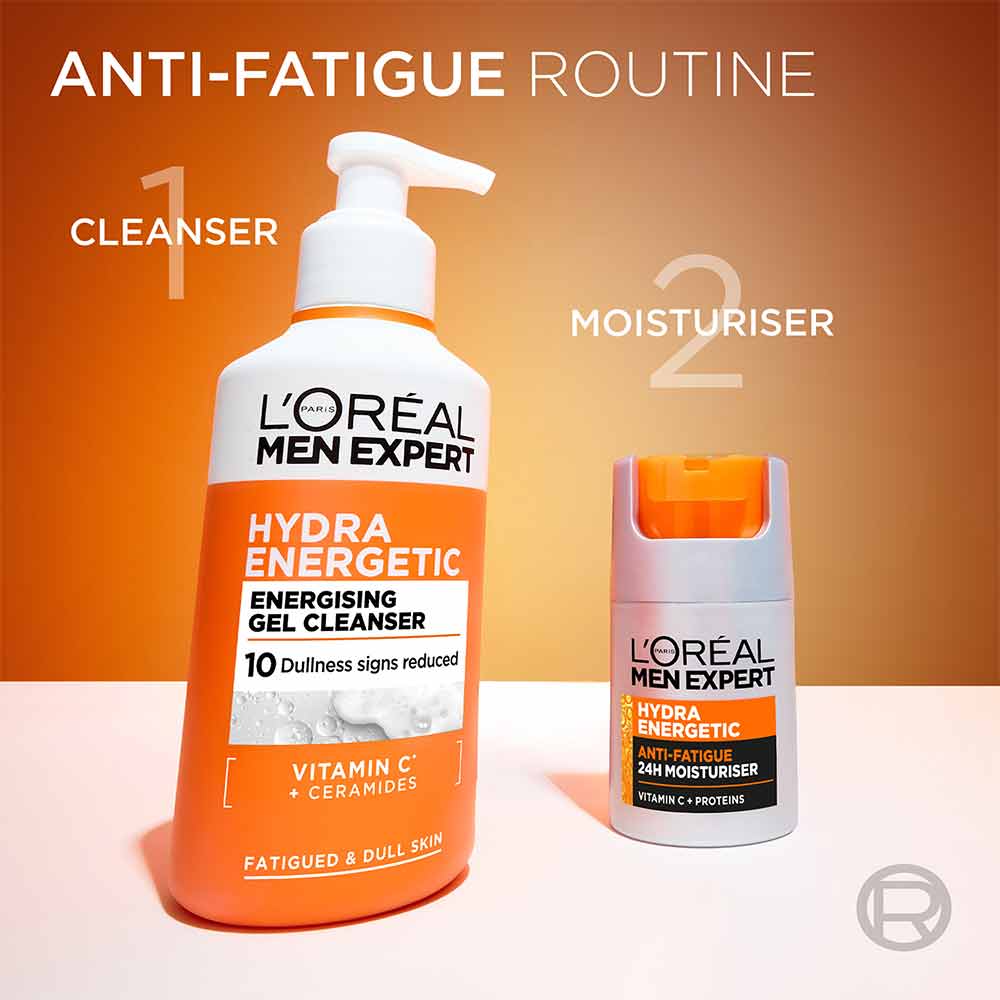 L'Oreal Men Expert Hydra Energetic Pump Cleanser 260ml - Image 5