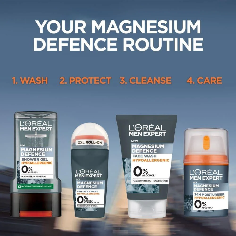 L'Oreal Men Expert Magnesium Defence Wash 100ml - Image 3