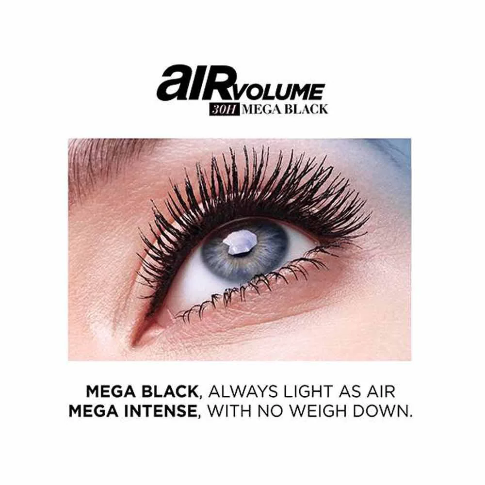 L'Oreal Paris Air Volume 30h Mega Mascara Black - Image 4