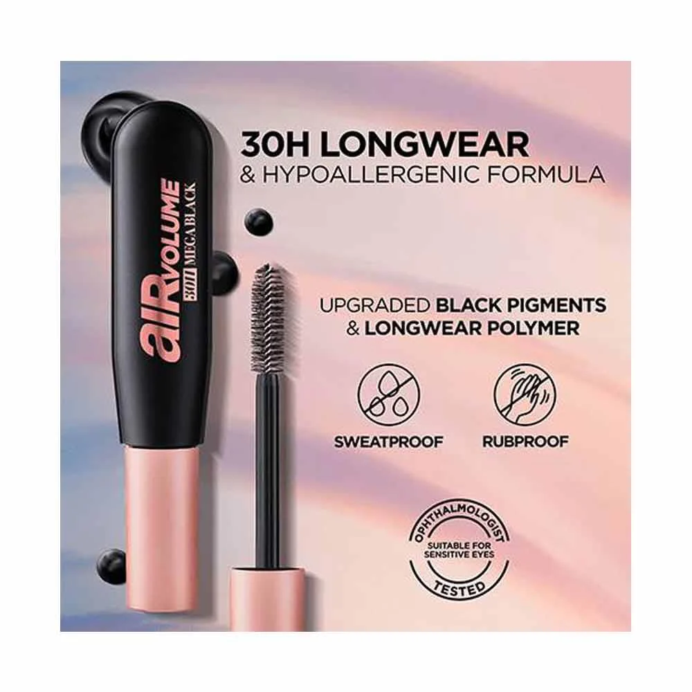 L'Oreal Paris Air Volume 30h Mega Mascara Black - Image 5