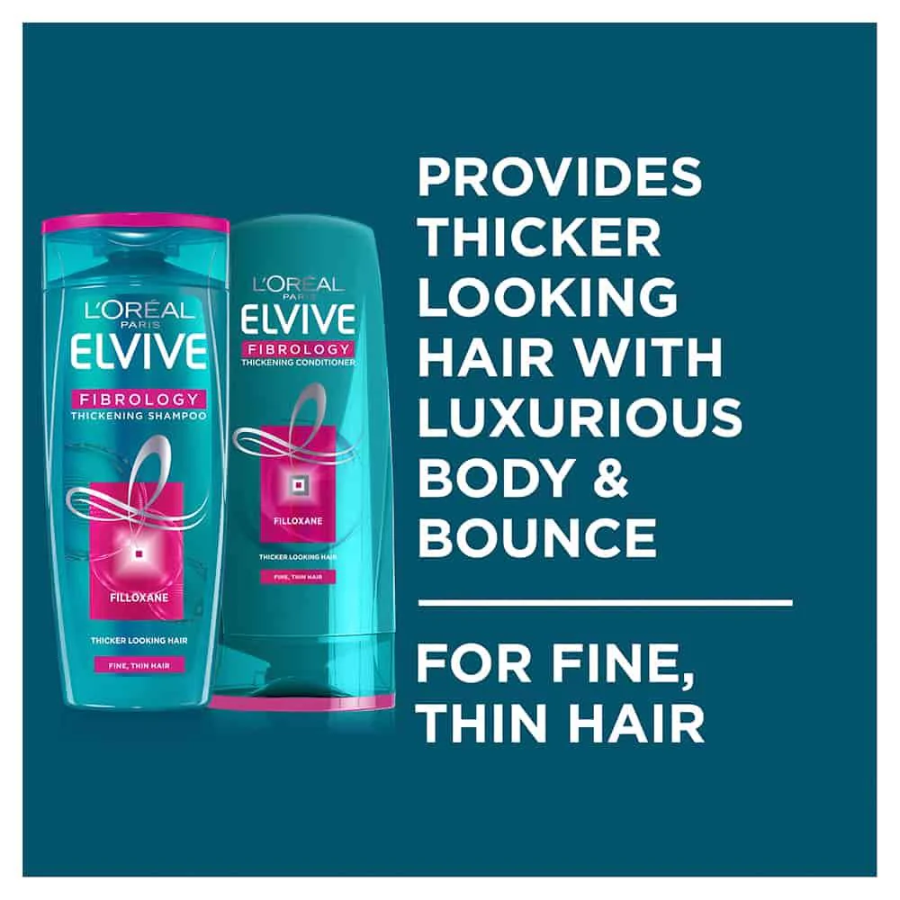 L'Oreal Paris Elvive Fibrology Thickening Shampoo 400ml - Image 2