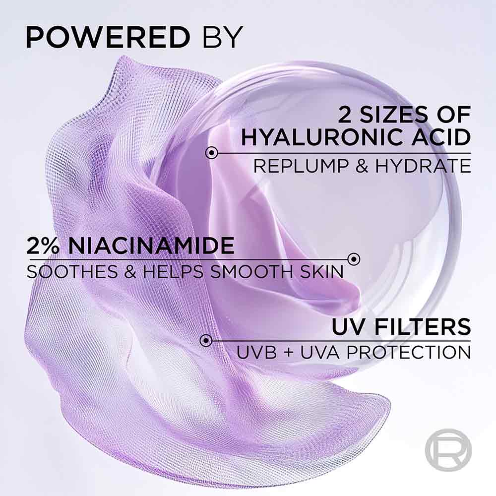 L'Oreal Paris Revitalift Filler Hyaluronic Plumping Aquafluid SPF30 40ml - Image 5