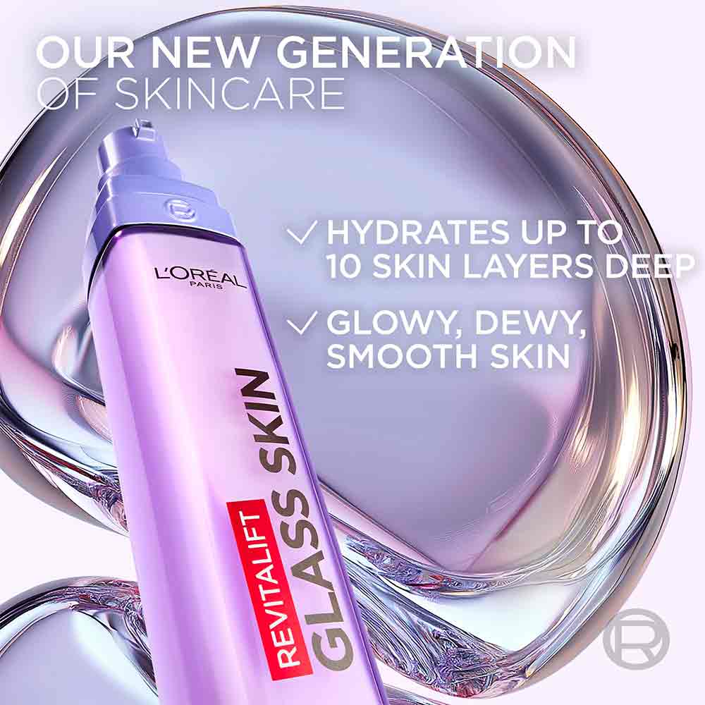 L'Oreal Paris Revitalift Filler Glass Skin Liquid Cream - Image 2