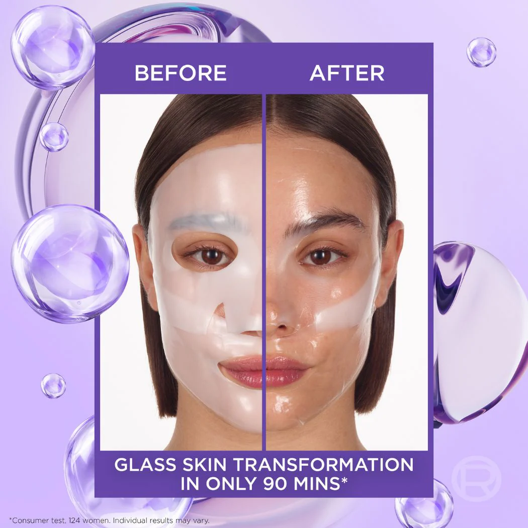 L'Oreal Paris Revitalift Filler Glass Skin Mask - Image 3