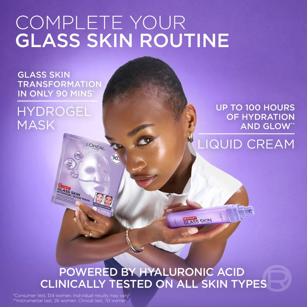 L'Oreal Paris Revitalift Filler Glass Skin Mask - Image 6