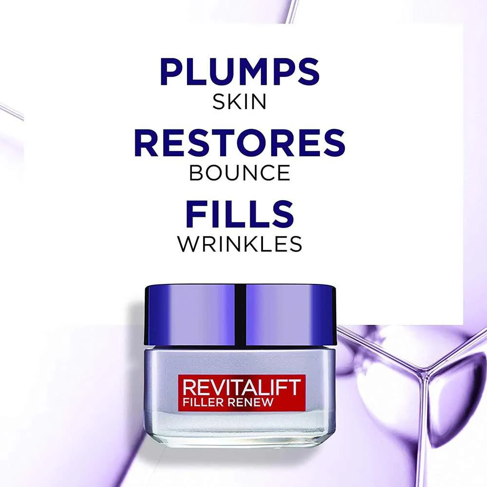 L'Oreal Paris Revitalift Filler Renew Anti-Ageing Day Cream 50ml - Image 3