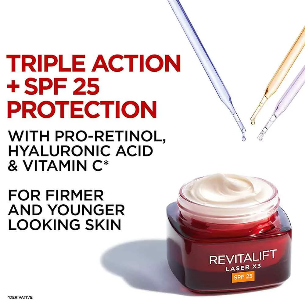 L'Oreal Paris Revitalift Laser Renew Anti-Ageing Day Cream SPF25 50ml - Image 3