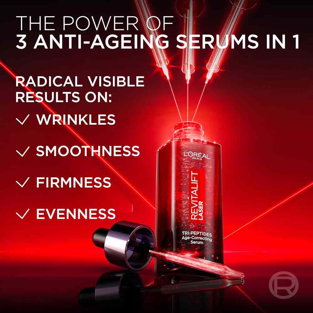L'Oreal Paris Revitalift Laser Tri-Peptides Age Correcting Serum 50ml - Image 3