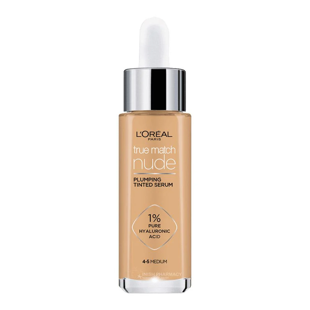 L'Oreal True Match Nude Plumping Tinted Serum 4-5 Medium