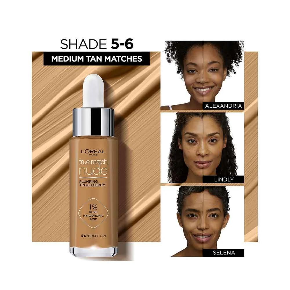 L'Oreal True Match Nude Plumping Tinted Serum 4-5 Medium - Image 6