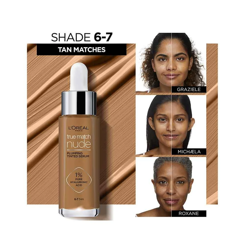 L'Oreal True Match Nude Plumping Tinted Serum 4-5 Medium - Image 7