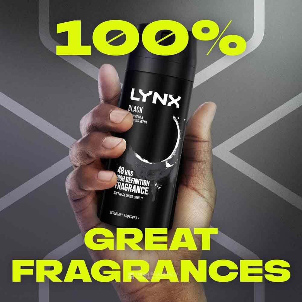 Lynx Body Spray Black 150ml Twin Pack - Image 3