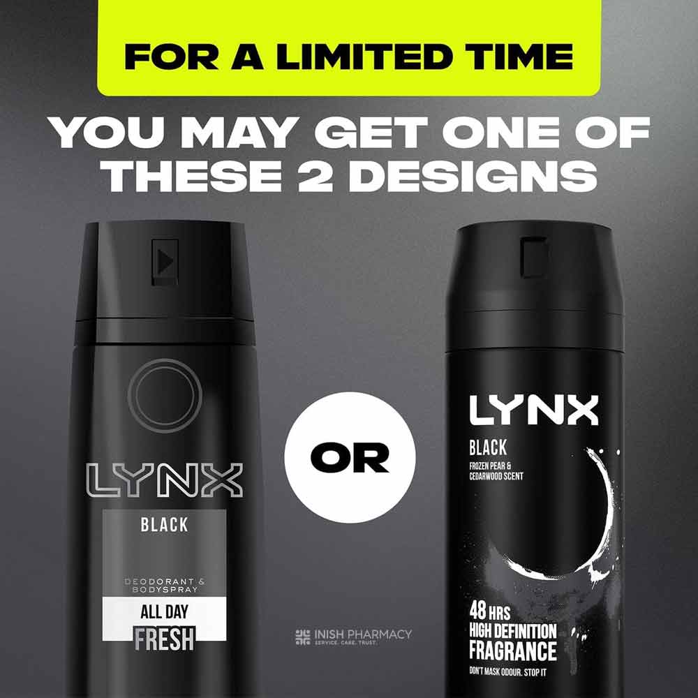 Lynx Body Spray Black 150ml Twin Pack - Image 5