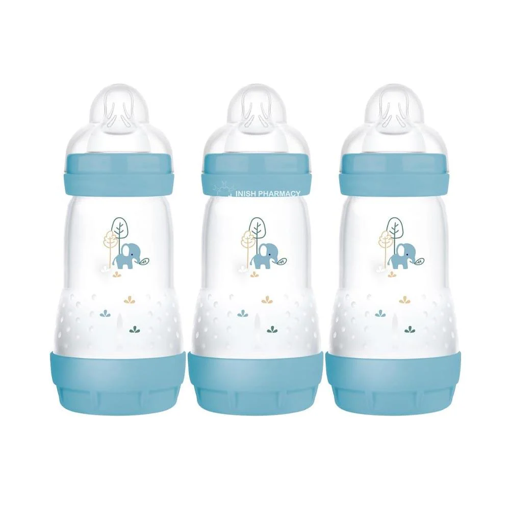 MAM Easy Start Anti-Colic Bottle 2m+ 260ml Pack of 3 - Boy - Image 2