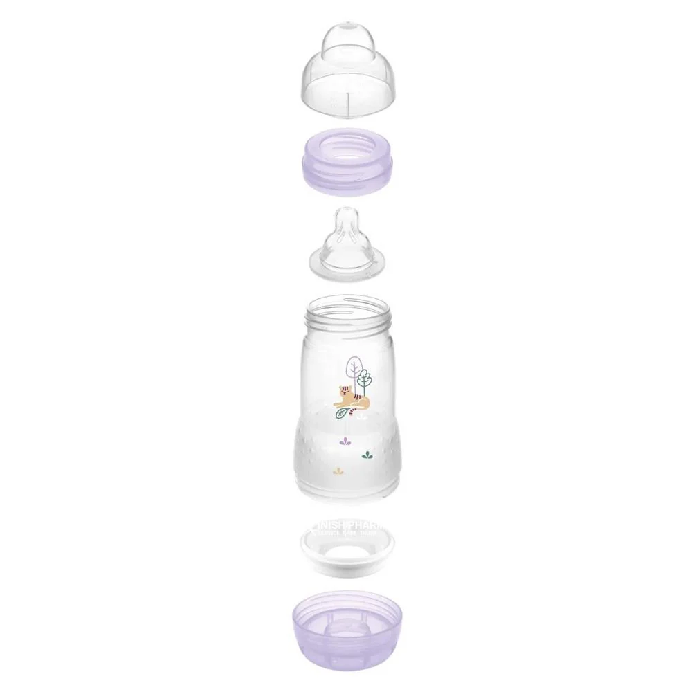 MAM Easy Start Anti-Colic Bottle 2m+ 260ml Pack of 3 - Light Pink - Image 3