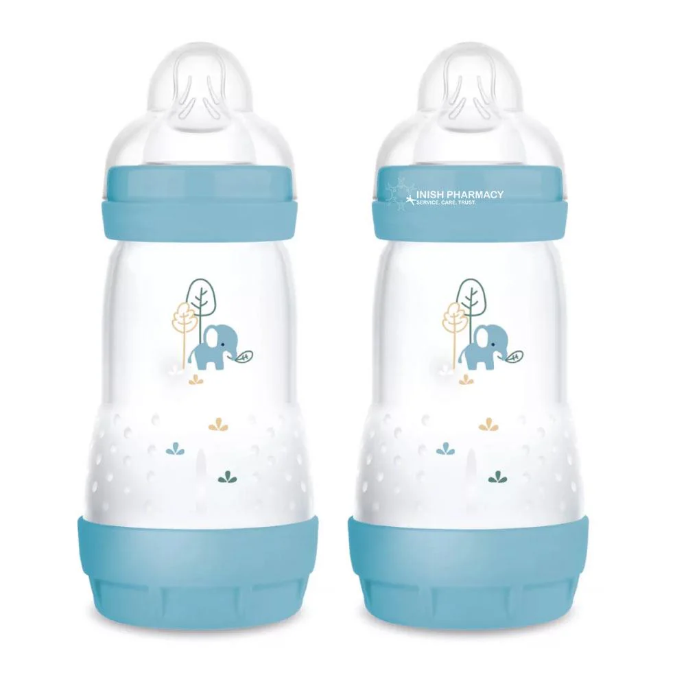 MAM Easy Start Anti-Colic Bottle Blue 2+ Months Twin Pack - Image 2
