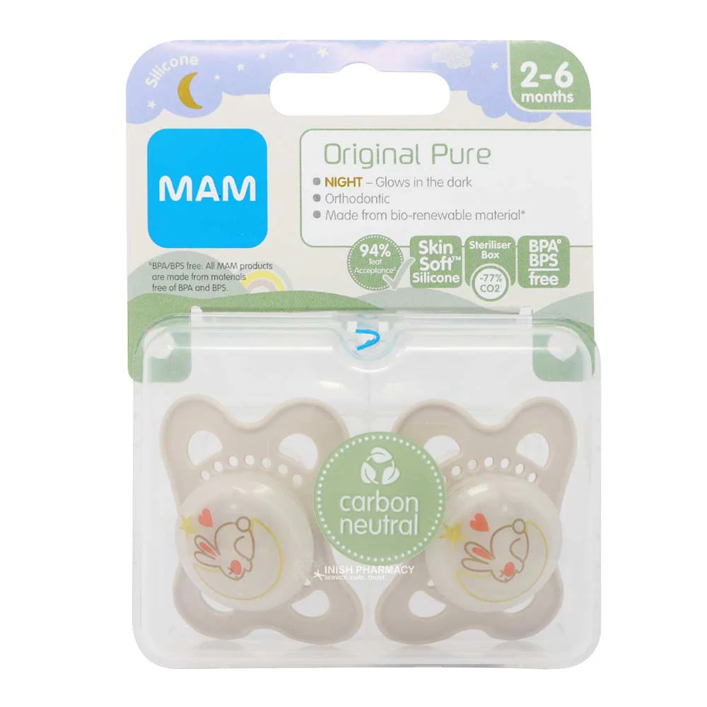 Mam Pure Night 2-6M Soother 2 Pack - Image 3