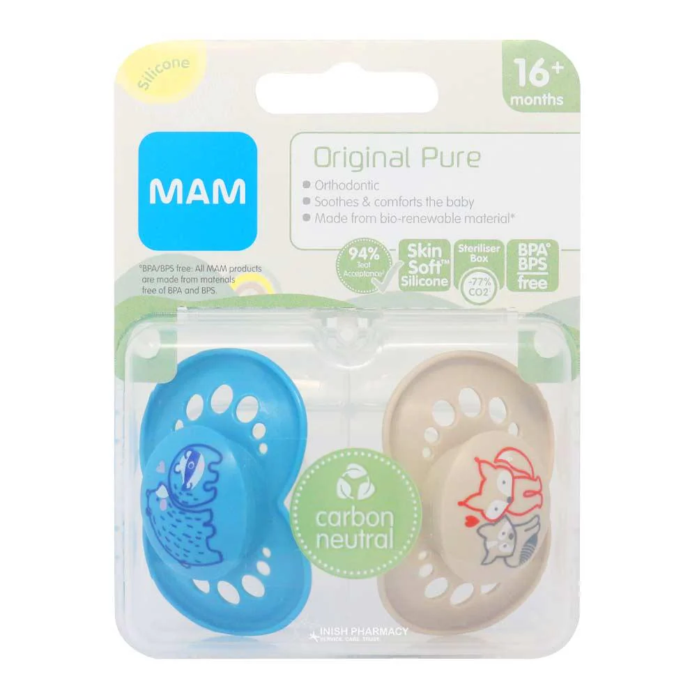 Mam Pure Original 16+M Soother 2 Pack