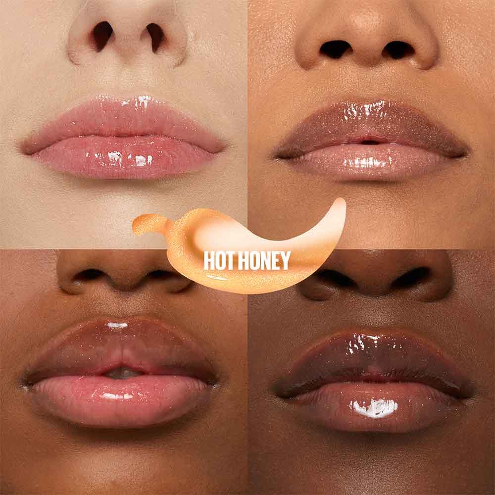 Maybelline Lifter Plump Lip Gloss 008 Hot Honey - Image 4