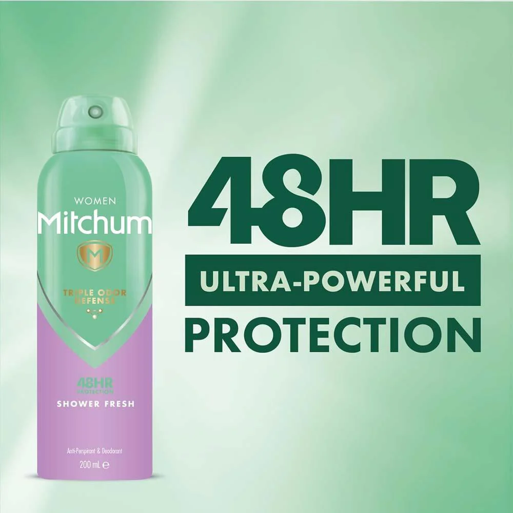 Mitchum Women Advanced Anti-Perspirant & Deodrant Shower Fresh 200ml - Image 2