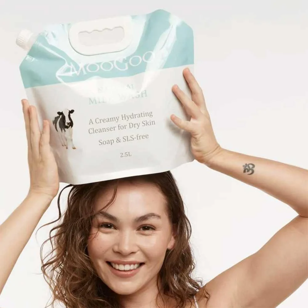 MooGoo Milky Wash Refill 2.5 Litre Pouch - Image 2