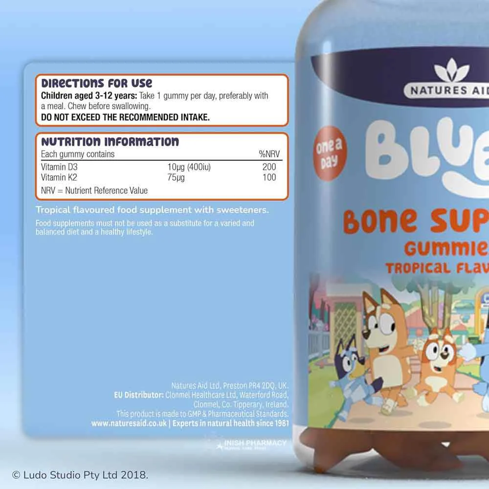 Natures Aid Bluey Bone Gummies 30 Pack - Image 5