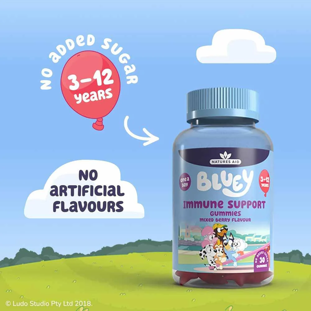 Natures Aid Bluey Immune Support Gummies 30 Pack - Image 4