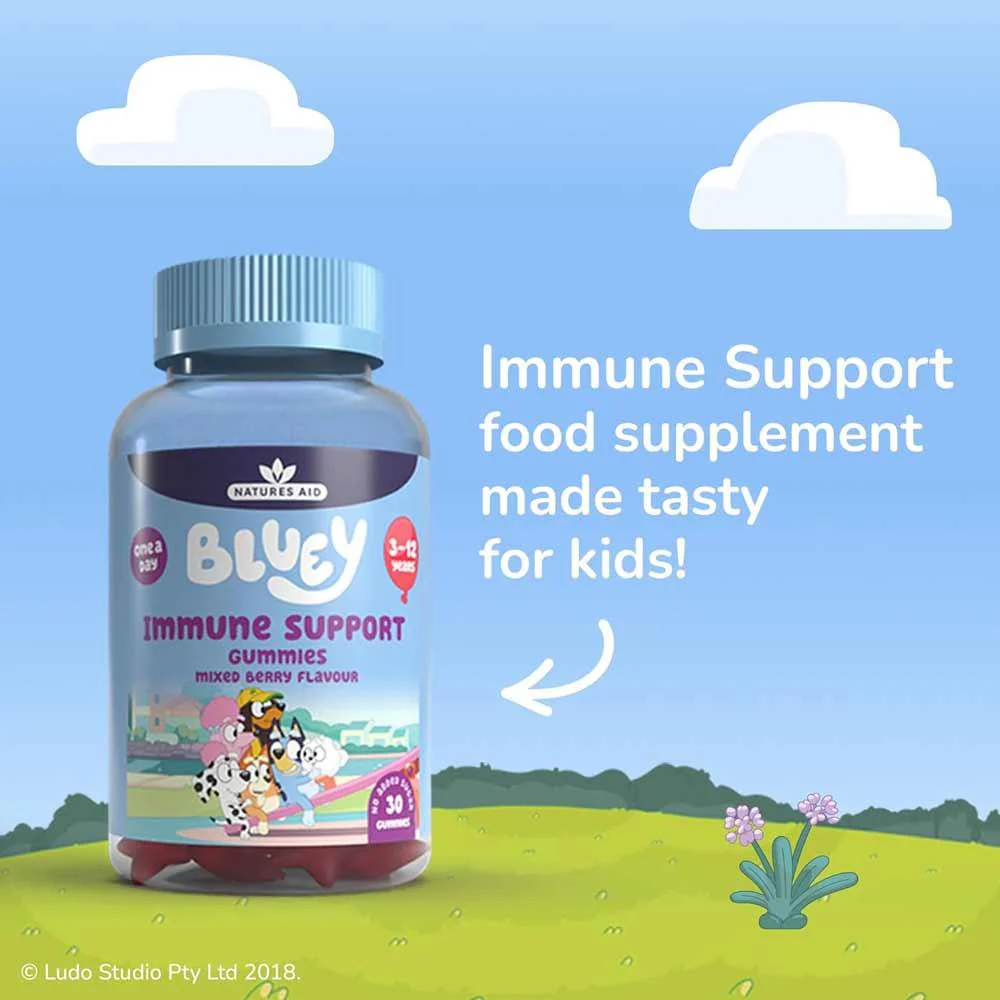 Natures Aid Bluey Immune Support Gummies 30 Pack - Image 8
