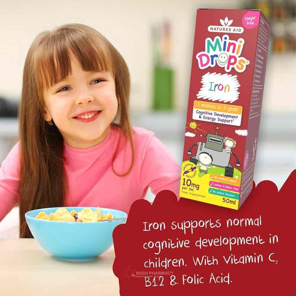 Natures Aid Iron Mini Drops 50ml - Image 2