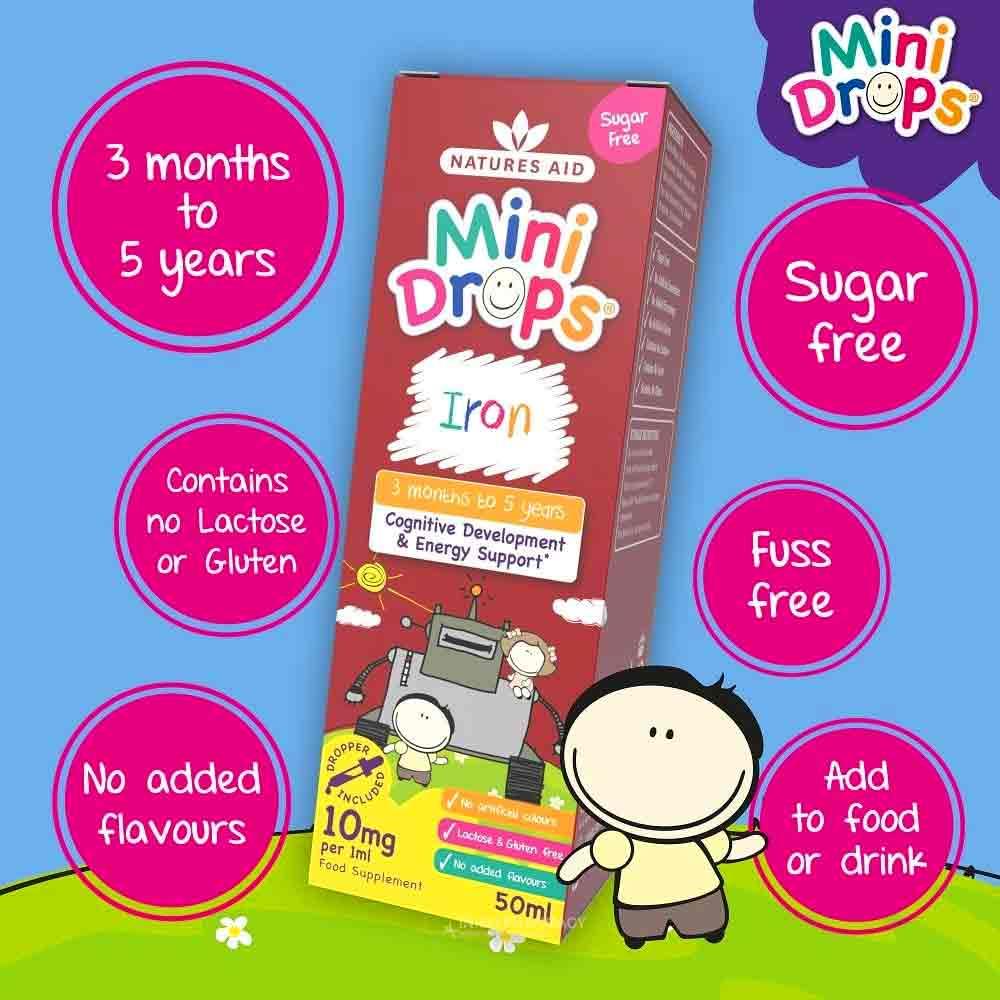 Natures Aid Iron Mini Drops 50ml - Image 3