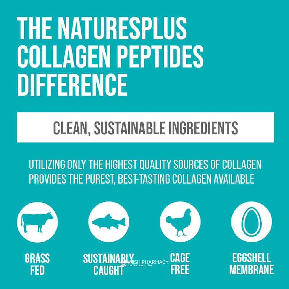 Natures Plus Collagen Peptides Capsules 120 Pack - Image 4