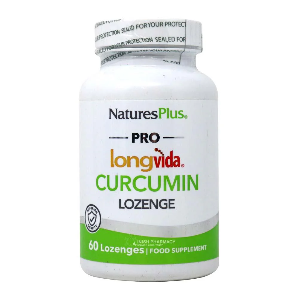 Natures Plus Longvida Curcumin Lozenge 60 Pack
