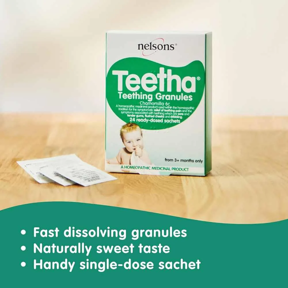 Nelsons Teetha Teething Granules 40 Sachets - Image 4