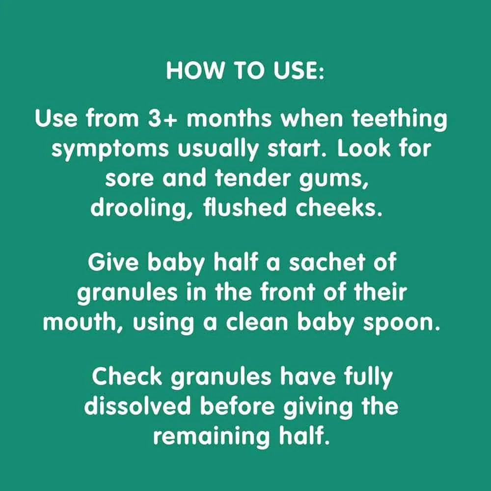 Nelsons Teetha Teething Granules 40 Sachets - Image 5