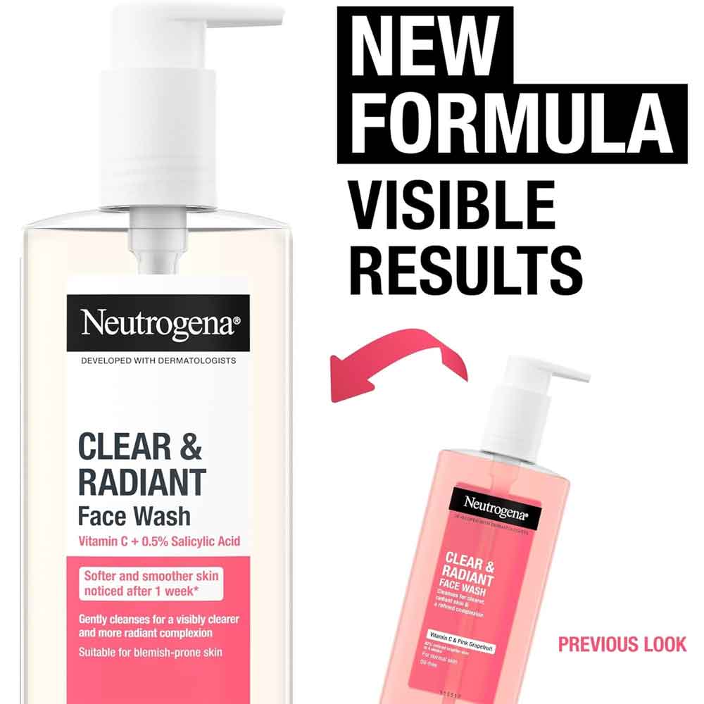 Neutrogena Refreshingly Clear Facial Wash 200ml - Image 3