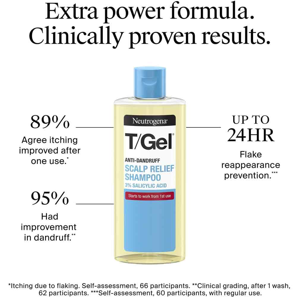 Neutrogena T Gel Anti-Dandruff Scalp Relief Shampoo 250ml - Image 3