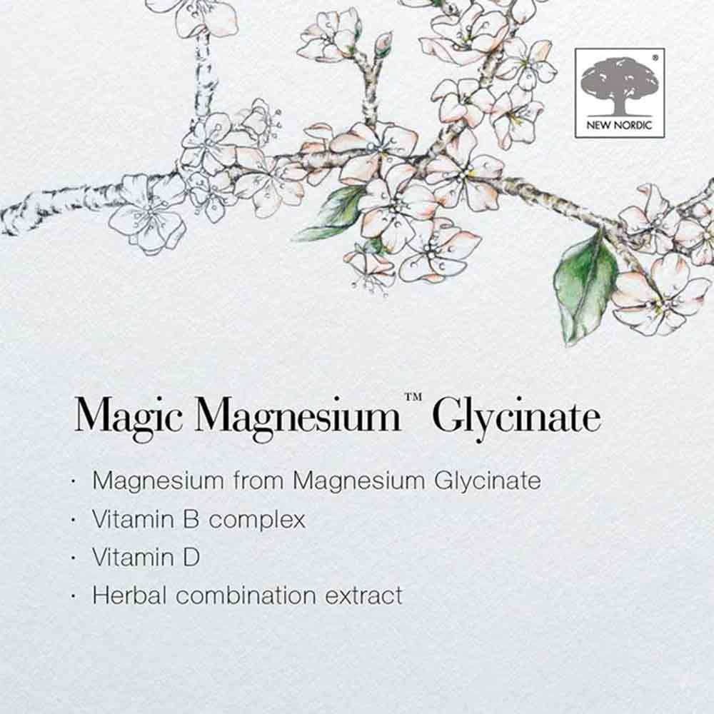 New Nordic Magic Magnesium Glycinate 600mg 60 Tablets - Image 4