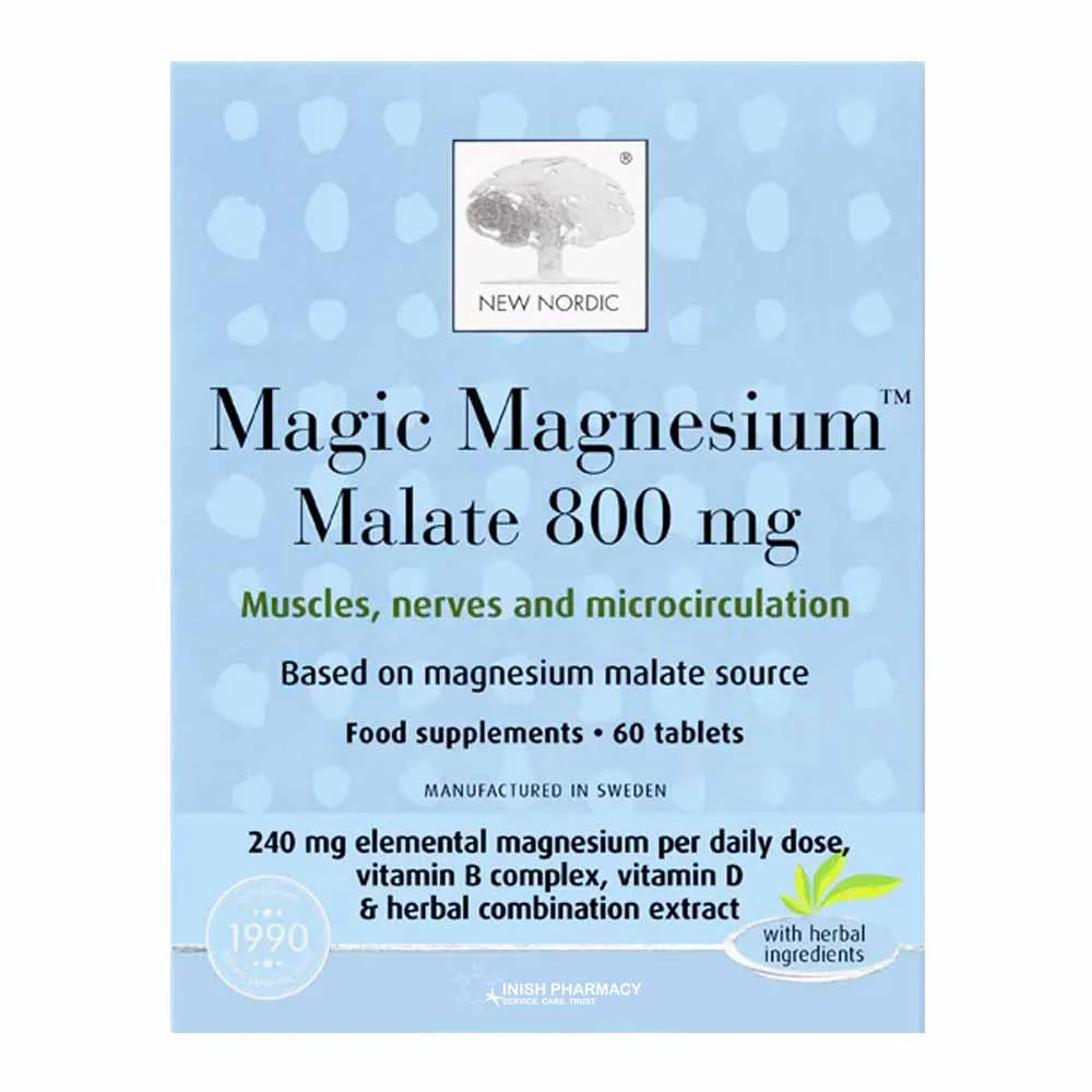 New Nordic Magic Magnesium Malate 800mg 60 Tablets - Image 5