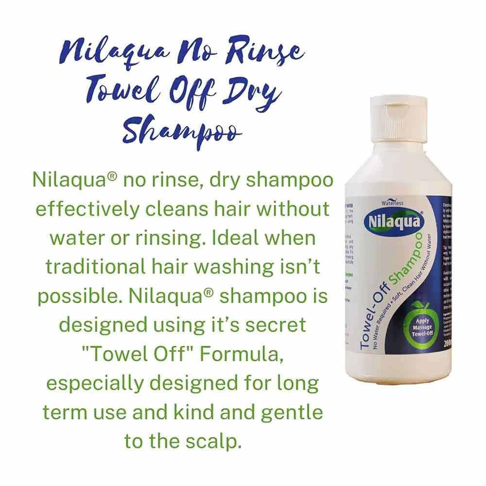 Nilaqua Waterless Towel-Off Shampoo 200ml - Image 2