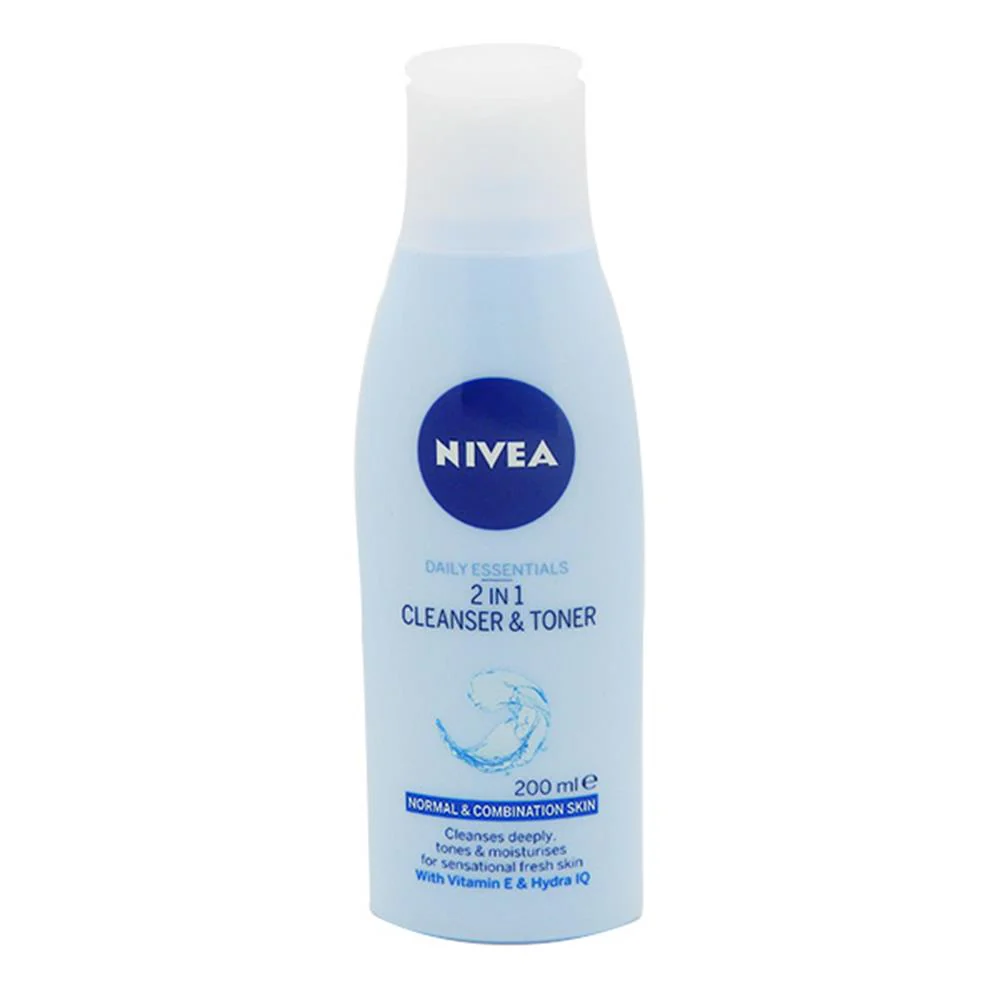 Nivea Daily Essentials 2 in 1 Cleanser & Toner for Normal to Combination Skin 200ml