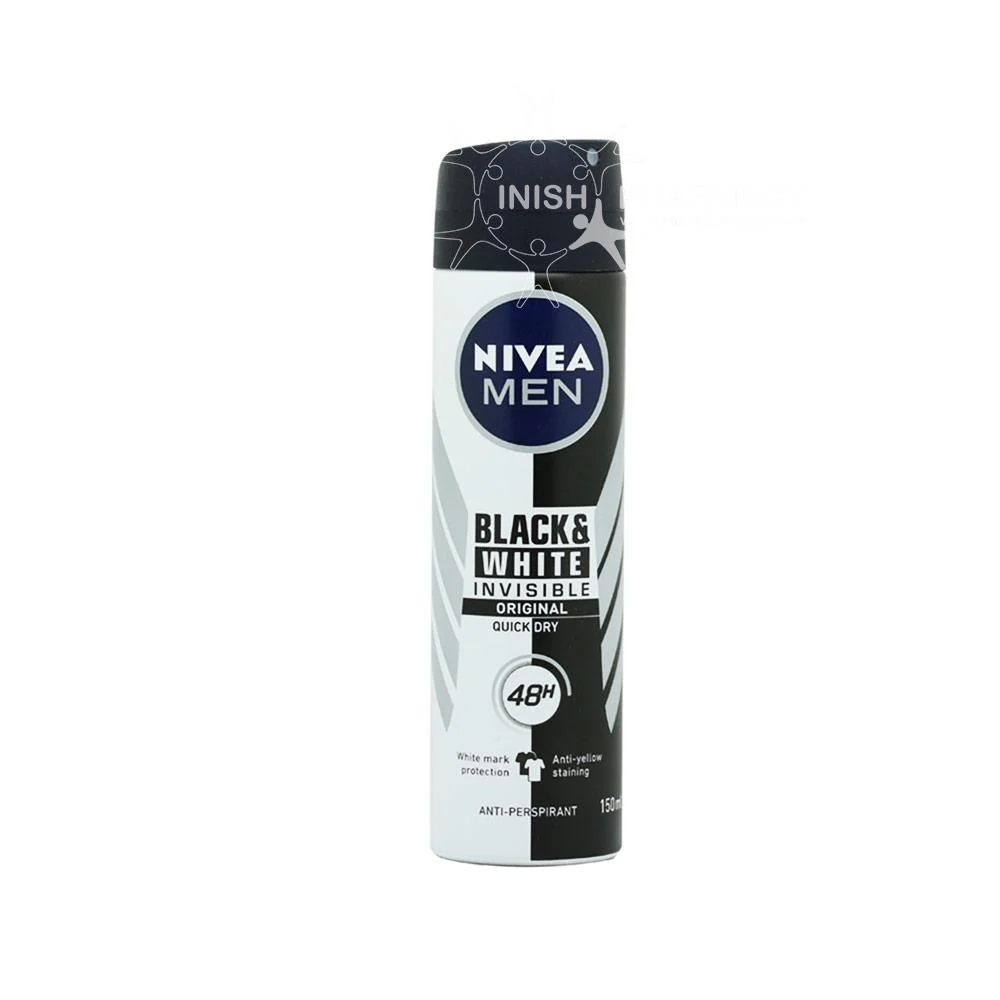 Nivea Men Invisible Black & White 48H Anti-Perspirant Deodorant 150ml