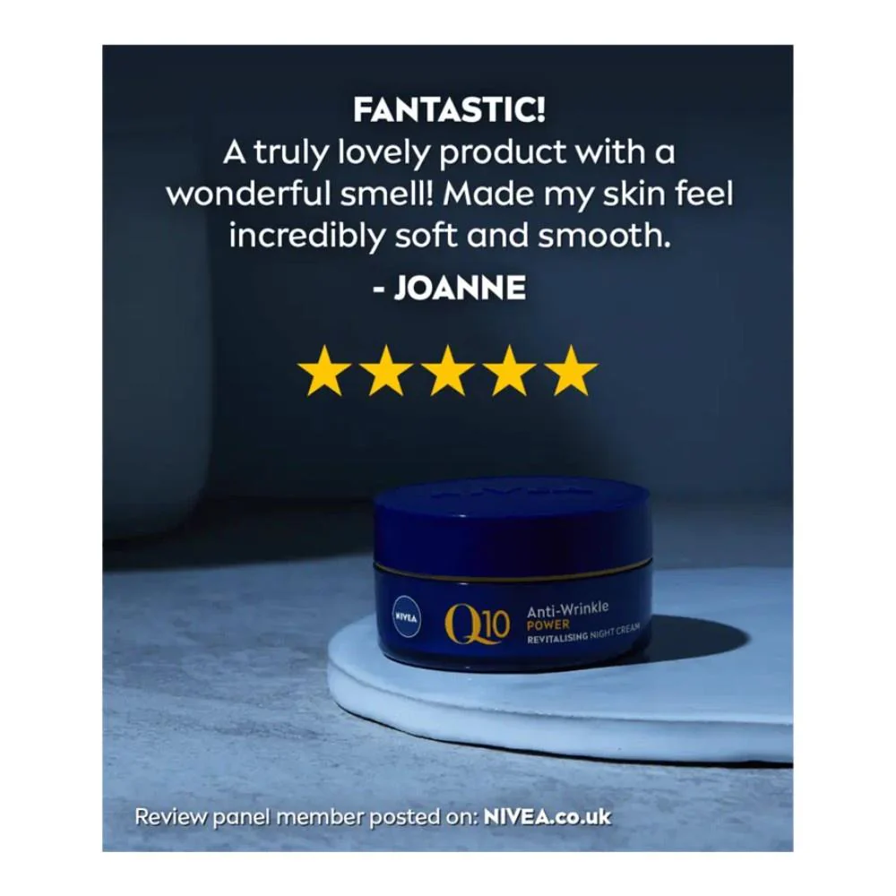 Nivea Q10 Power Anti-Wrinkle Night Cream 50ml - Image 4