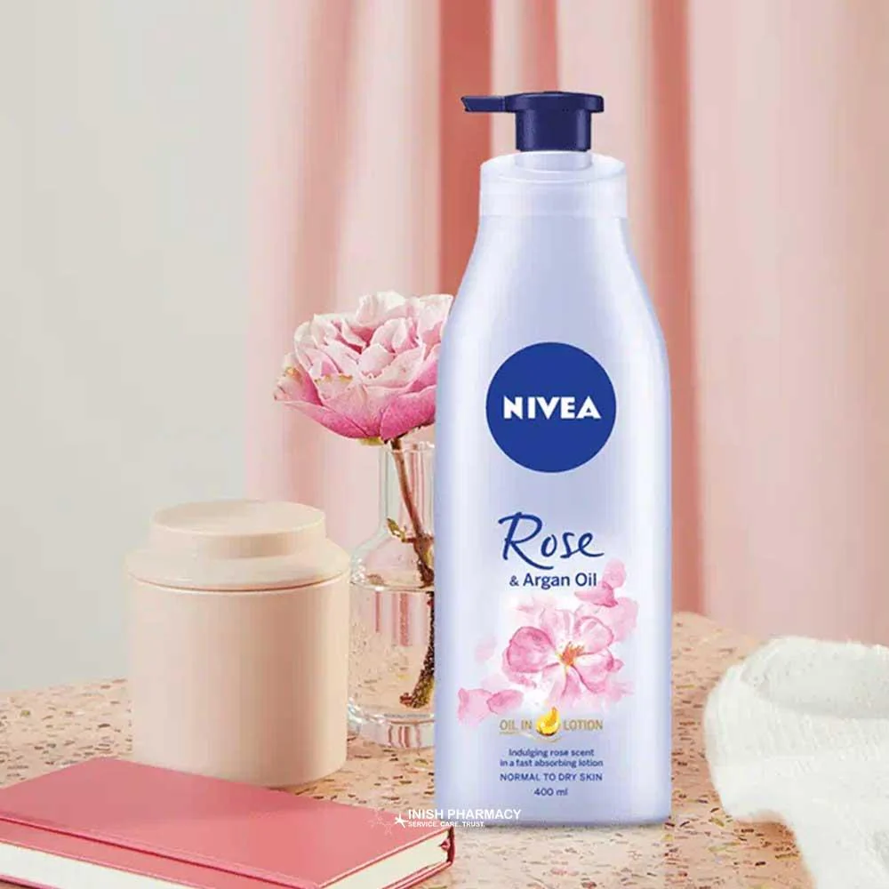Nivea Rose & Argan Oil Body Lotion 400ml - Image 2