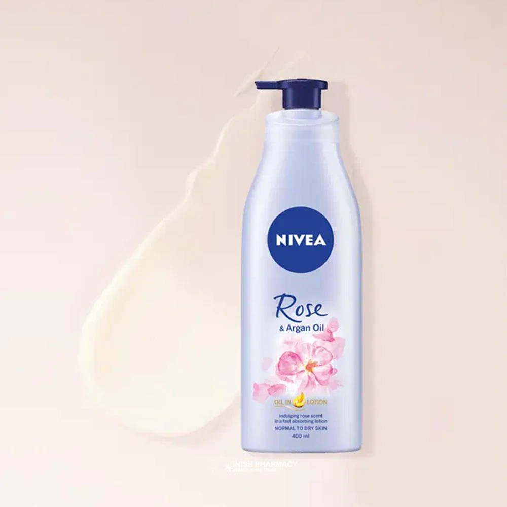 Nivea Rose & Argan Oil Body Lotion 400ml - Image 4