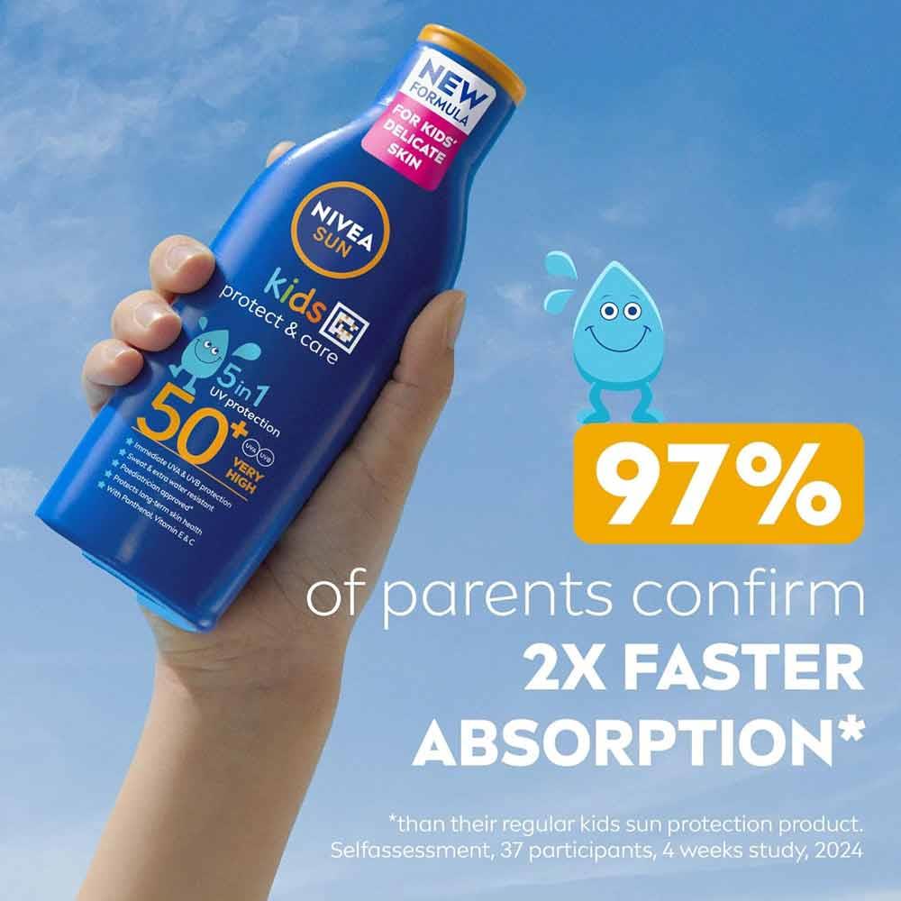 Nivea Sun Kids Protect & Sensitive Lotion SPF50 200ml - Image 4