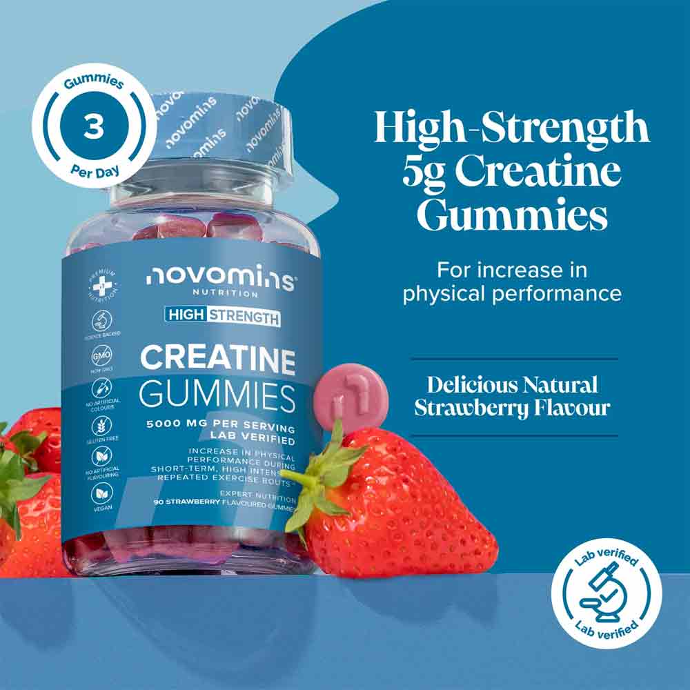 Novomins Nutrition Creatine Gummies 90 Pack - Image 2