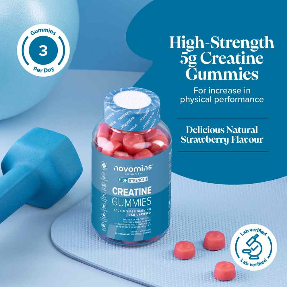 Novomins Nutrition Creatine Gummies 90 Pack - Image 4