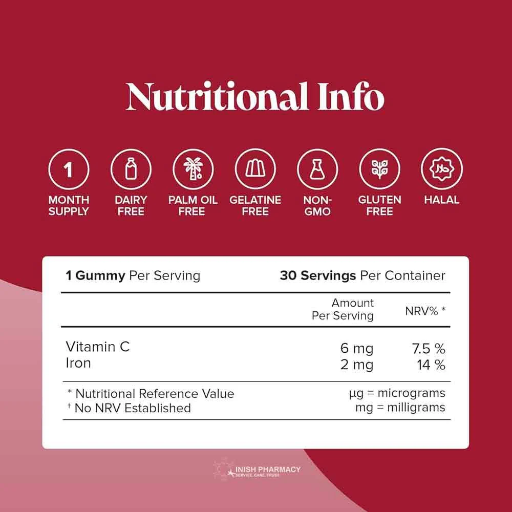 Novomins Nutrition Kids Iron Gummies 30 Pack - Image 5