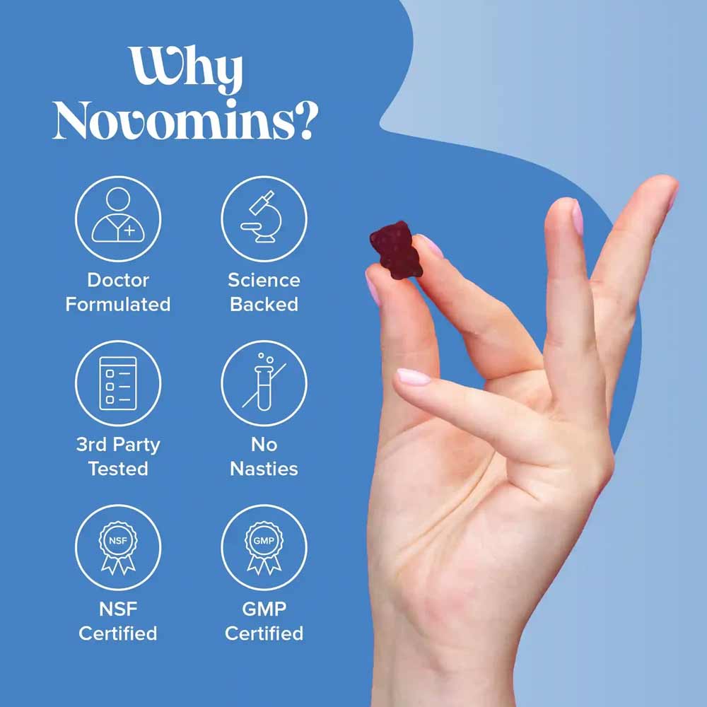 Novomins Nutrition Kids L-Theanine Gummies 30 Pack - Image 5