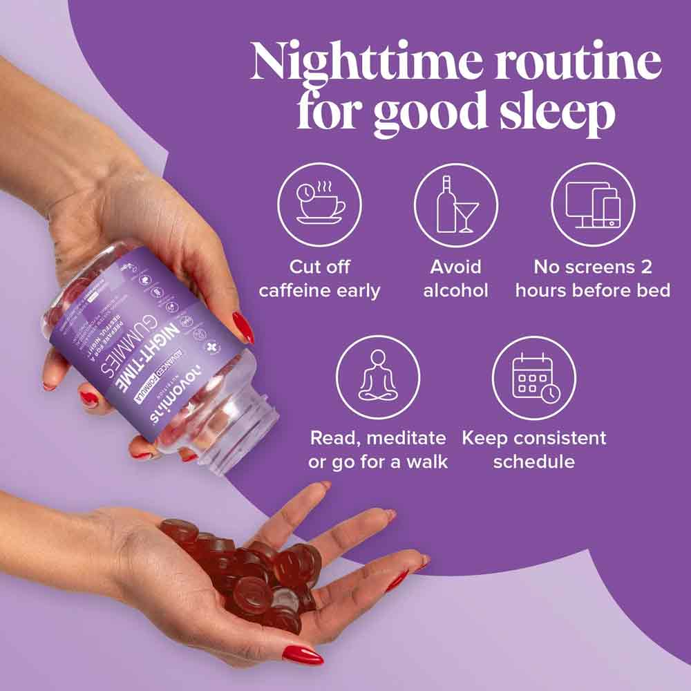 Novomins Nutrition Night Time Gummies 60 Pack - Image 4